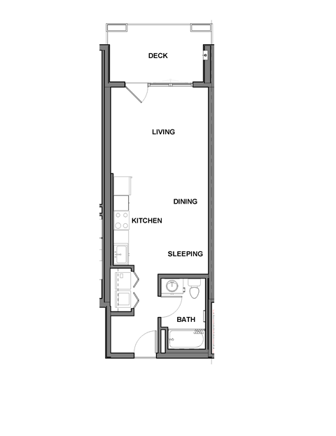 Studio floorplan